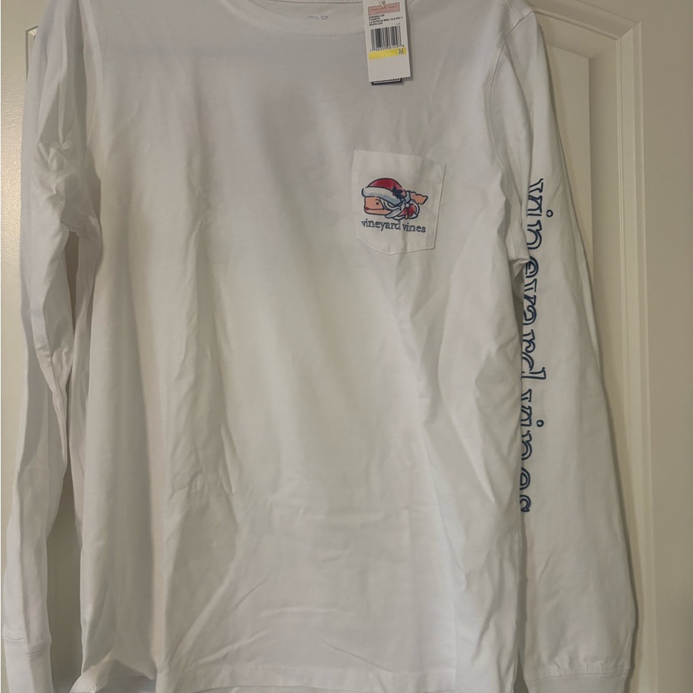 Vineyard Vines White Long Sleeve holiday shirt